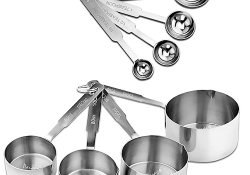 Parage Stainless Steel Measuring Cups & Spoon Combo