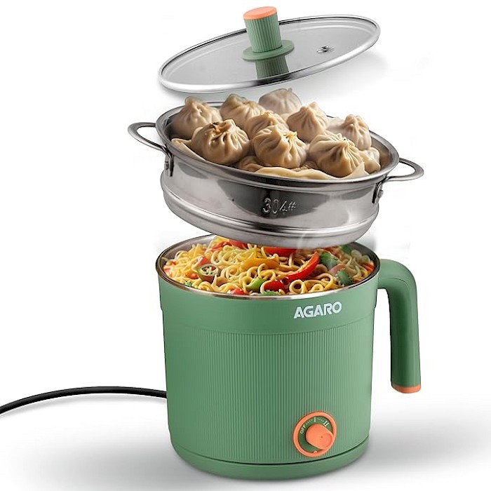 AGARO Regency Multipurpose Kettle With Steamer
