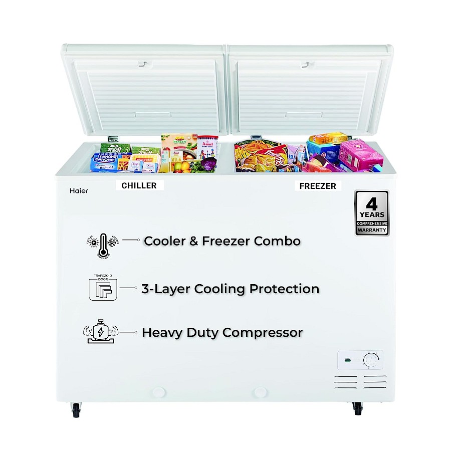 Haier 325L Double Door Combo Freezer