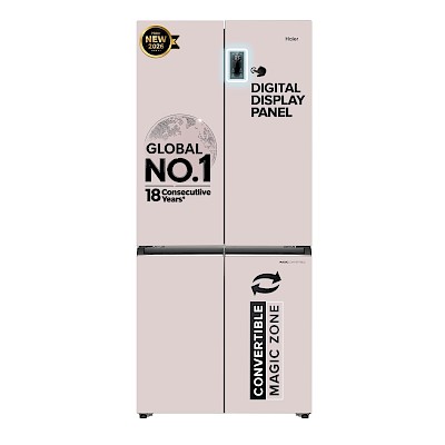 Haier 520L 3 Star Lumiere French Door Refrigerator - Mauve Pink