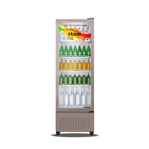 Haier 360L 5 Star Glass Door Visi Cooler