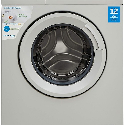 Voltas Beko 6.5 kg Inverter Fully Automatic Front Load Washing Machine (WFL65S, Silver)