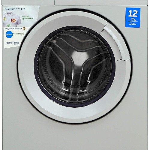 Voltas Beko 7 kg Inverter Fully Automatic Front Load Washing Machine (WFL70S, Silver)