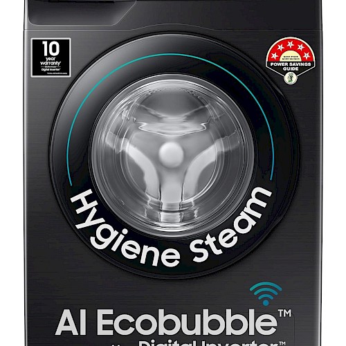 Samsung 8 kg 5 Star AI Control EcoBubble Front Load Washing Machine (WW80T504DAB1TL, Black Caviar)