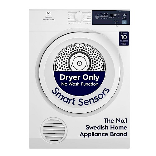 Electrolux 7.5 kg UltimateCare 300 Vented Clothes Dryer (EDV754H3WB, White)