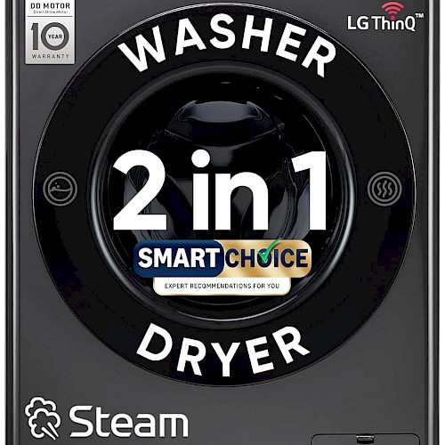 LG 9 kg / 5 kg AI Direct Drive Smart Washer Dryer Combo (FHD0905SWM, Middle Black)