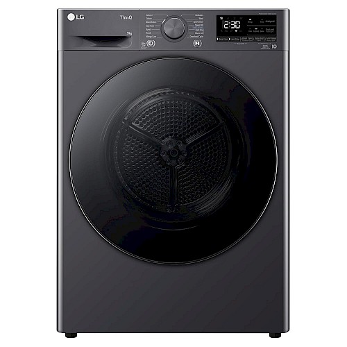 LG 9 kg Dual Inverter Heat Pump Smart Clothes Dryer (DHV09SAM, Middle Black)