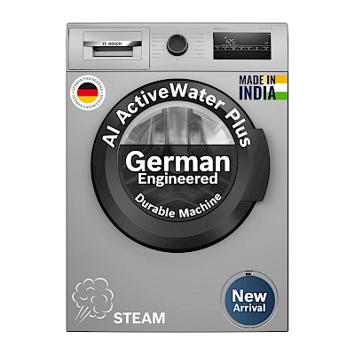 Bosch 7 kg 5 Star Front Load Washing Machine (WAJ24266IN, Silver)