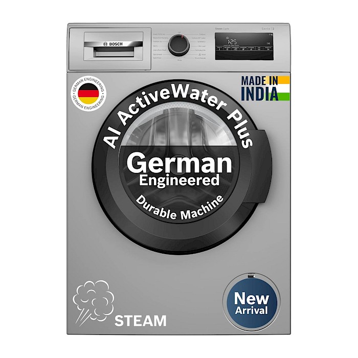 Bosch 7 kg 5 Star Front Load Washing Machine (WAJ24266IN, Silver)